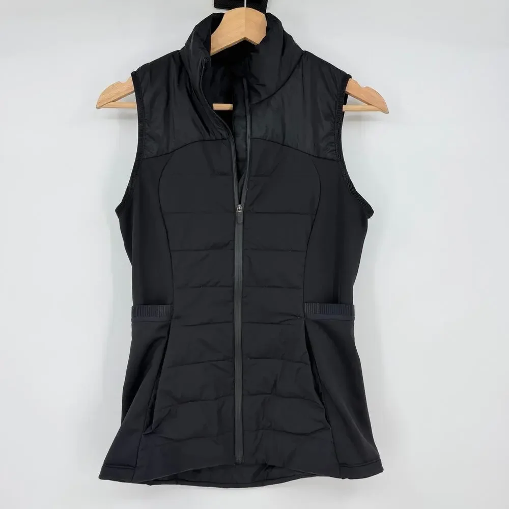 Lululemon | Down For It All Women's Black Lightweight Goose Puffer Vest 4